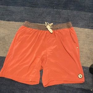 Red Vuori Inseam Running Shorts